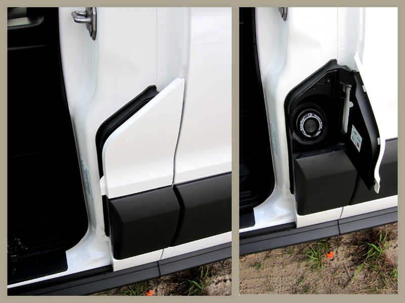 2015 ford transit gas cover